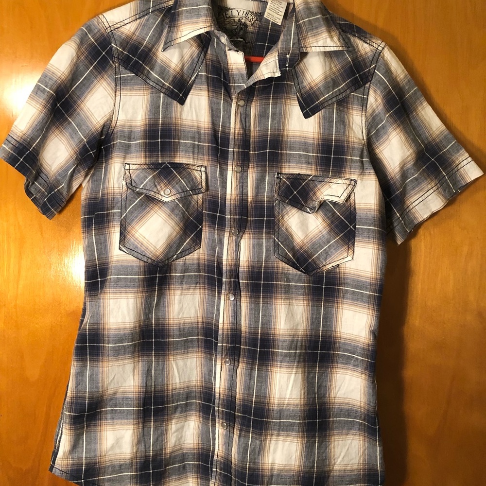 Lot of 5 men’s snap western button shirts